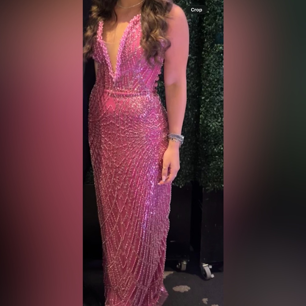 Glamorous Pink Sequin Gown